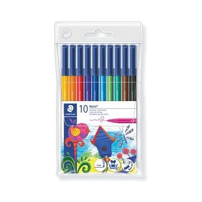 Caneta de feltro Staedtler Noris 326 - Cores sortidas, Pacote de 10 Caneta de feltro Staedtler Noris 326 - Cores sortidas, Pacote de 10