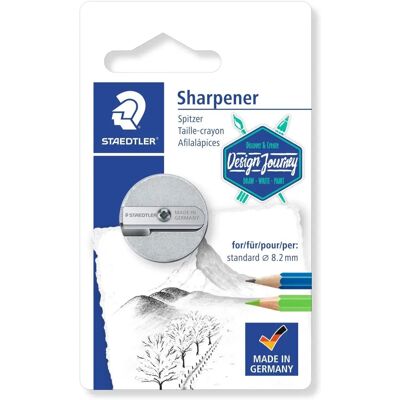 Staedtler Modell 510 25bk-C Doppelspitzer Magnesium - Rund Silber Staedtler Modell 510 25bk-C Doppelspitzer Magnesium - Rund Silber
