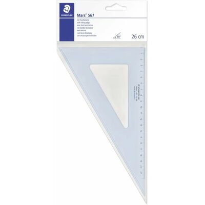 Régua Staedtler Modelo 567 Azul Transparente 260mm - Ferramenta de Mesa Régua Staedtler Modelo 567 Azul Transparente 260mm - Ferramenta de Mesa