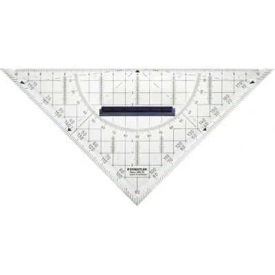 Staedtler Modell 568 35 Transparent 22cm Geometrievinkel mit Griff Staedtler Modell 568 35 Transparent 22cm Geometrievinkel mit Griff