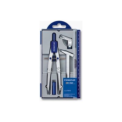 Staedtler Noris Club Blu, Metallico - Compasso con Bracci Regolabili e Adattatore Universale Staedtler Noris Club Blu, Metallico - Compasso con Bracci Regolabili e Adattatore Universale