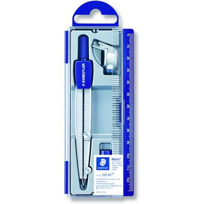 Staedtler 550 60 Precisiepasser - Blauw, Zilver - Passer Staedtler 550 60 Precisiepasser - Blauw, Zilver - Passer