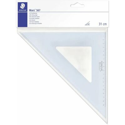 Stolní pravítko Staedtler Mars 567 310 mm Transparentní Modré Plastové Stolní pravítko Staedtler Mars 567 310 mm Transparentní Modré Plastové