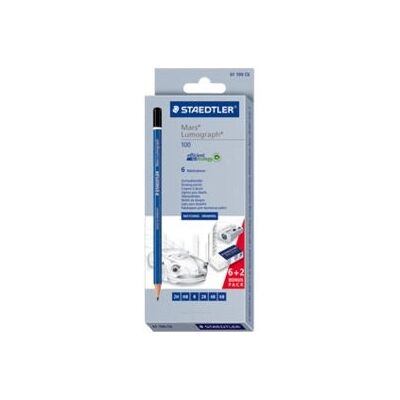 Staedtler Lumograph 100 Drawing Pencils - Blue - Resistant & Erasable Staedtler Lumograph 100 Drawing Pencils - Blue - Resistant & Erasable