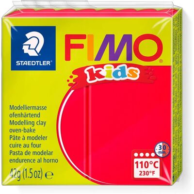 FIMO Rød Modellervoks - Blød, Ovn-sikker, 24 Farver - 42g FIMO Rød Modellervoks - Blød, Ovn-sikker, 24 Farver - 42g