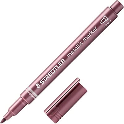 Staedtler Metallischer Marker 8323 - Roter Metallischer Tipp 1-2mm - Marker Staedtler Metallischer Marker 8323 - Roter Metallischer Tipp 1-2mm - Marker