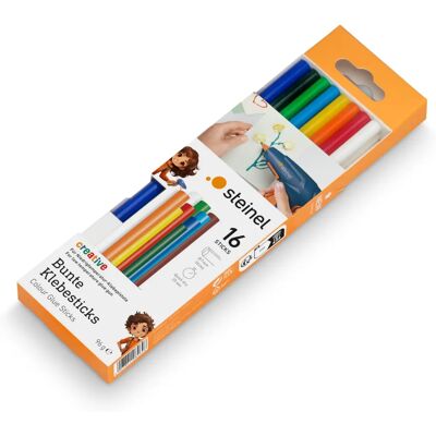 Steinel Bastoncini di Colla Multicolore - 7mm, 150mm, 16 pezzi Steinel Bastoncini di Colla Multicolore - 7mm, 150mm, 16 pezzi
