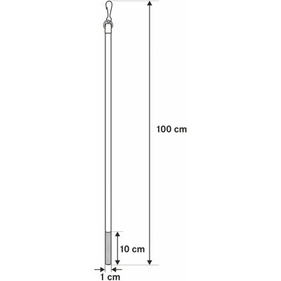 GERSTER Lamina Schleuderstab - 100cm, Grau - Gardinenzubehör GERSTER Lamina Schleuderstab - 100cm, Grau - Gardinenzubehör
