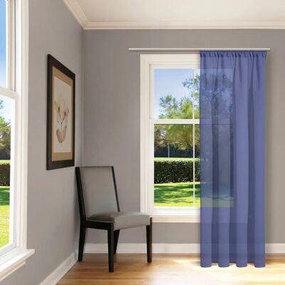 Gerster Senja Gardine - 245cm, Blau, Polyester, Modern, Lichtundurchlässig Gerster Senja Gardine - 245cm, Blau, Polyester, Modern, Lichtundurchlässig