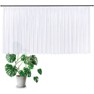 Gerster Laura Weiße Gardine - Elegante transparente Voile 150cm Gerster Laura Weiße Gardine - Elegante transparente Voile 150cm