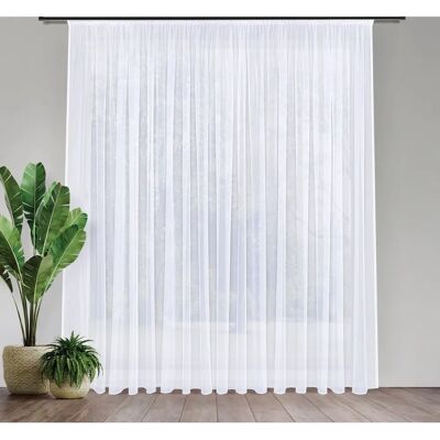 GERSTER Laura Weiße Gardine - Elegante Voile 245x450cm GERSTER Laura Weiße Gardine - Elegante Voile 245x450cm
