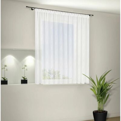 GERSTER Vera Weiße Voile Gardine - Raumverdunkelung & Lichtfilter GERSTER Vera Weiße Voile Gardine - Raumverdunkelung & Lichtfilter