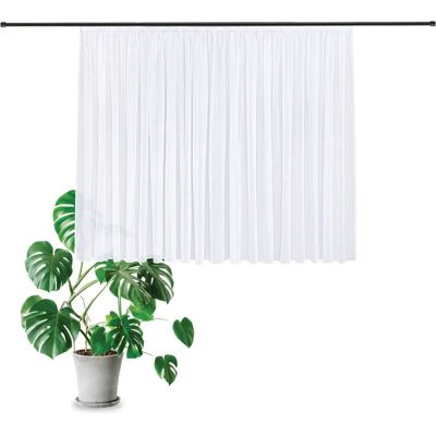 Gerster Estella Gardine - Recycelter Voile, 180x300cm, Weiß Gerster Estella Gardine - Recycelter Voile, 180x300cm, Weiß