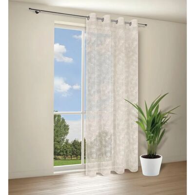 Gerster Becky Gardine 140x245cm Blumenmuster Halbtransparent - Gardinen Gerster Becky Gardine 140x245cm Blumenmuster Halbtransparent - Gardinen