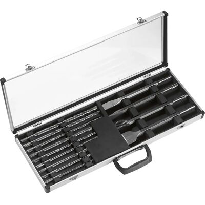 LUX-TOOLS - Classic SDS-Plus - 14-tlg - Bohrer-Meißel-Set LUX-TOOLS - Classic SDS-Plus - 14-tlg - Bohrer-Meißel-Set