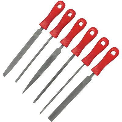 Lux Tools Nyckelfilsats, 100 Mm - Set aus 6 Präzisionsfeilen Lux Tools Nyckelfilsats, 100 Mm - Set aus 6 Präzisionsfeilen