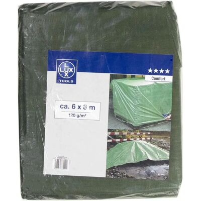 LUX Polyethylen Schutzplane - 6x8m, Grün - Schutz vor Schmutz & Feuchtigkeit LUX Polyethylen Schutzplane - 6x8m, Grün - Schutz vor Schmutz & Feuchtigkeit