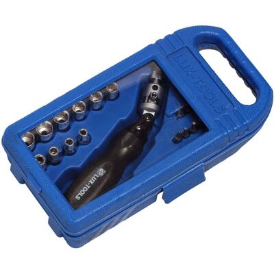 LUX-TOOLS Classic-Set - Schraubenzieher, Steckschlüssel, verstellbarer Griff LUX-TOOLS Classic-Set - Schraubenzieher, Steckschlüssel, verstellbarer Griff