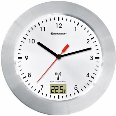 Bresser MyTime badrumsklocka med temperatur - Modern, Vit Bresser MyTime badrumsklocka med temperatur - Modern, Vit
