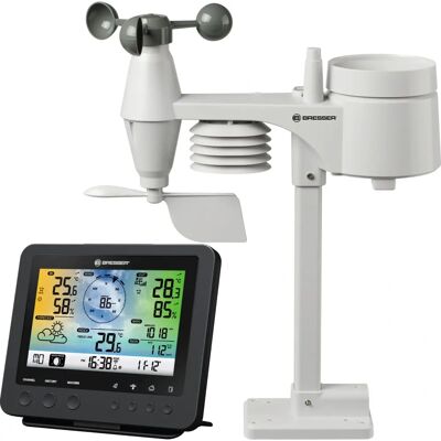 Stazione Meteo Bresser 7002580 - Wi-Fi, Display a colori, Sensore 5-in-1 Stazione Meteo Bresser 7002580 - Wi-Fi, Display a colori, Sensore 5-in-1