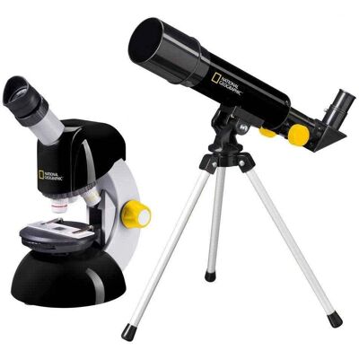 National Geographic Teleskop & Mikroskop Set - Refraktor & 40x-640x Mikroskop National Geographic Teleskop & Mikroskop Set - Refraktor & 40x-640x Mikroskop