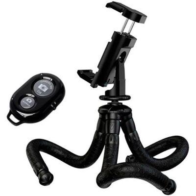 Trípode Mini-Flex BRESSER con Disparador Bluetooth para Smartphones Trípode Mini-Flex BRESSER con Disparador Bluetooth para Smartphones