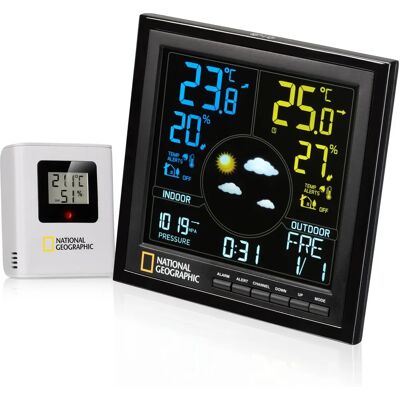National Geographic Kabellose Wetterstation - Innen- & Außen-Temperatur & Luftfeuchtigkeit National Geographic Kabellose Wetterstation - Innen- & Außen-Temperatur & Luftfeuchtigkeit