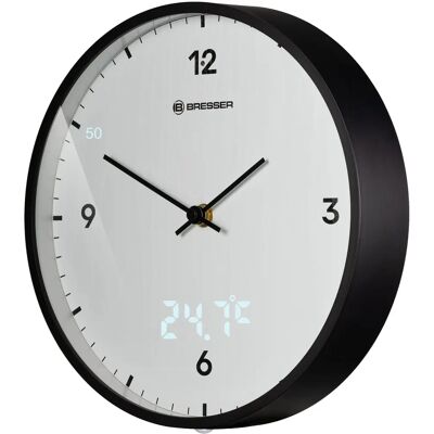 Orologio da Parete BRESSER MyTime LEDsec - Bianco, 24cm, Temperatura e Ora Orologio da Parete BRESSER MyTime LEDsec - Bianco, 24cm, Temperatura e Ora