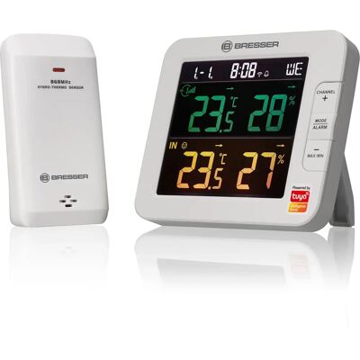BRESSER Termoigrometro Intelligente a 7 Canali - Stazione Meteo BRESSER Termoigrometro Intelligente a 7 Canali - Stazione Meteo