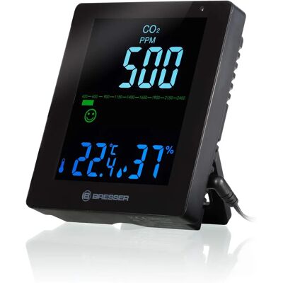 Monitor Qualità Aria CO2 Bresser Smile - Compatto, Preciso, con Allarmi Monitor Qualità Aria CO2 Bresser Smile - Compatto, Preciso, con Allarmi