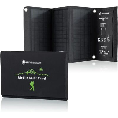Panel Solar Portátil BRESSER 21W - Cargador para Teléfonos y Tablets Panel Solar Portátil BRESSER 21W - Cargador para Teléfonos y Tablets
