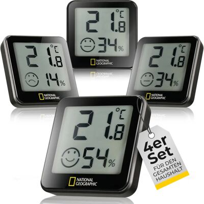 Bresser National Geographic 9070210 - Thermo-/Hygrometer-Set - Präzise Raumklimaüberwachung Bresser National Geographic 9070210 - Thermo-/Hygrometer-Set - Präzise Raumklimaüberwachung