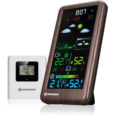 Station météo sans fil Bresser Neomeo V - Design en bois - Publicité Station météo sans fil Bresser Neomeo V - Design en bois - Publicité