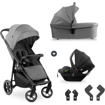 Kinderwagen Hauck - Shop N Care Trio Set, Grijs - Baby, Kind, Reissysteem Kinderwagen Hauck - Shop N Care Trio Set, Grijs - Baby, Kind, Reissysteem