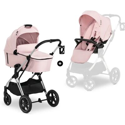 hauck Vision X Passeggino Silver/Rosa - Tutto Incluso dalla Nascita hauck Vision X Passeggino Silver/Rosa - Tutto Incluso dalla Nascita