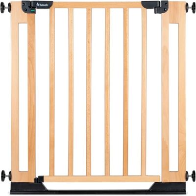 Hauck Lasten turvaportti pähkinäpuuta - Säädettävä 75-80cm - Easy-close Hauck Lasten turvaportti pähkinäpuuta - Säädettävä 75-80cm - Easy-close