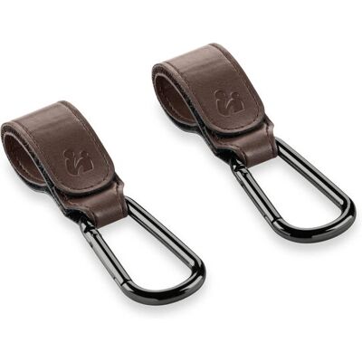 Hauck - 618745 - Braun - Echtes Leder - Kinderwagenhaken Hauck - 618745 - Braun - Echtes Leder - Kinderwagenhaken