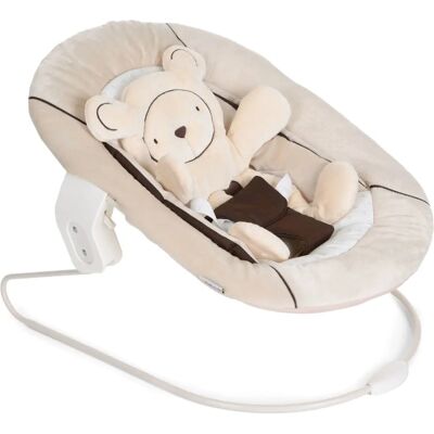 Hauck Alpha Bouncer 2 w 1 - Huśtawka dla niemowląt, Puchaty fotel, Beżowy Hauck Alpha Bouncer 2 w 1 - Huśtawka dla niemowląt, Puchaty fotel, Beżowy