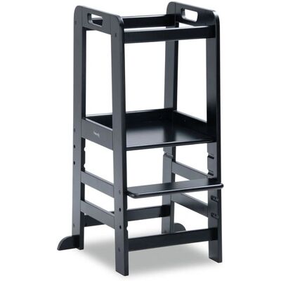 Hauck Learn N Explore Children Step Stool - Indoor Wood - Black Hauck Learn N Explore Children Step Stool - Indoor Wood - Black