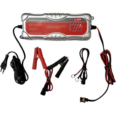 HP Autozubehör Caricabatterie - 20514 - Auto/Moto, 12V/24V, 10A HP Autozubehör Caricabatterie - 20514 - Auto/Moto, 12V/24V, 10A