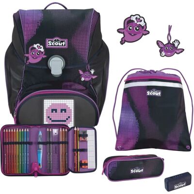 Scout Alpha Pink Pixel Schulranzen-Set 5-teilig - Schulart Scout Alpha Pink Pixel Schulranzen-Set 5-teilig - Schulart