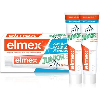 Elmex Junior Fluorid Zahnpasta für Kinder 6-12 Jahre Elmex Junior Fluorid Zahnpasta für Kinder 6-12 Jahre