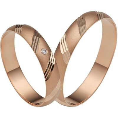 FIRETTI Liebe Roségold Verlobungsring - Hochzeitsjuwel FIRETTI Liebe Roségold Verlobungsring - Hochzeitsjuwel