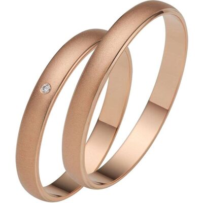 FIRETTI LIEBE Roségold Hochzeitsring 3mm ohne Brillant FIRETTI LIEBE Roségold Hochzeitsring 3mm ohne Brillant