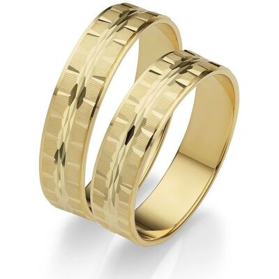 FIRETTI Gold 585 Ehering - Liebe - 5mm FIRETTI Gold 585 Ehering - Liebe - 5mm