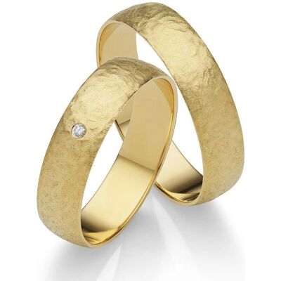 FIRETTI Gold 375 Verlobungsring mit 0,01 ct Diamant - Hochzeitsjuwelier FIRETTI Gold 375 Verlobungsring mit 0,01 ct Diamant - Hochzeitsjuwelier