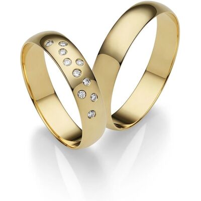FIRETTI Gold 375 Ehering - 4,5mm, Größe 52 FIRETTI Gold 375 Ehering - 4,5mm, Größe 52