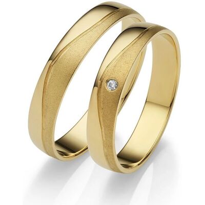 FIRETTI Gold 375 Ehering - 4mm, ohne Brillant, Größe 57 FIRETTI Gold 375 Ehering - 4mm, ohne Brillant, Größe 57