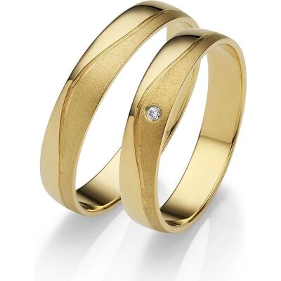 FIRETTI Ehering 375 Gold 4mm - Ehering FIRETTI Ehering 375 Gold 4mm - Ehering