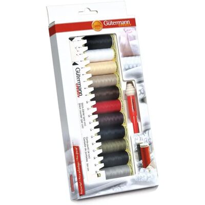 Gütermann Sew-All Thread Kit - Polyester, Multi, 11 x 100m Gütermann Sew-All Thread Kit - Polyester, Multi, 11 x 100m